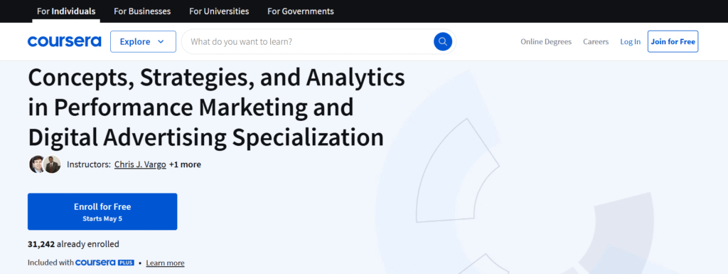 Google Ads Masterclass (Coursera) – by University of Colorado Boulder