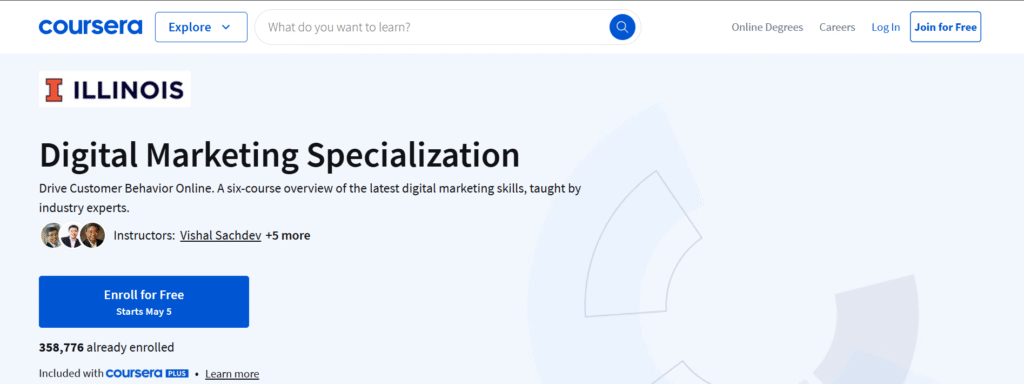 Online Advertising Specialization – University of Illinois